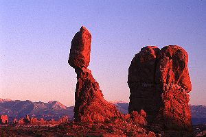 Sunset at Balanced Rock