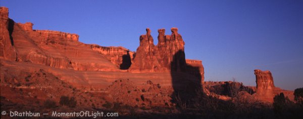 Courthouse Towers - Gossips - Sheep Rock Panorama