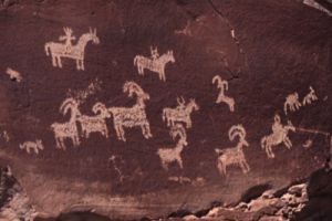 Sheep Rock Petroglyph Detail